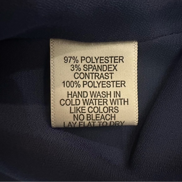 Gibson Blue Asymmetrical A-Line Skirt - Picture 6 of 8